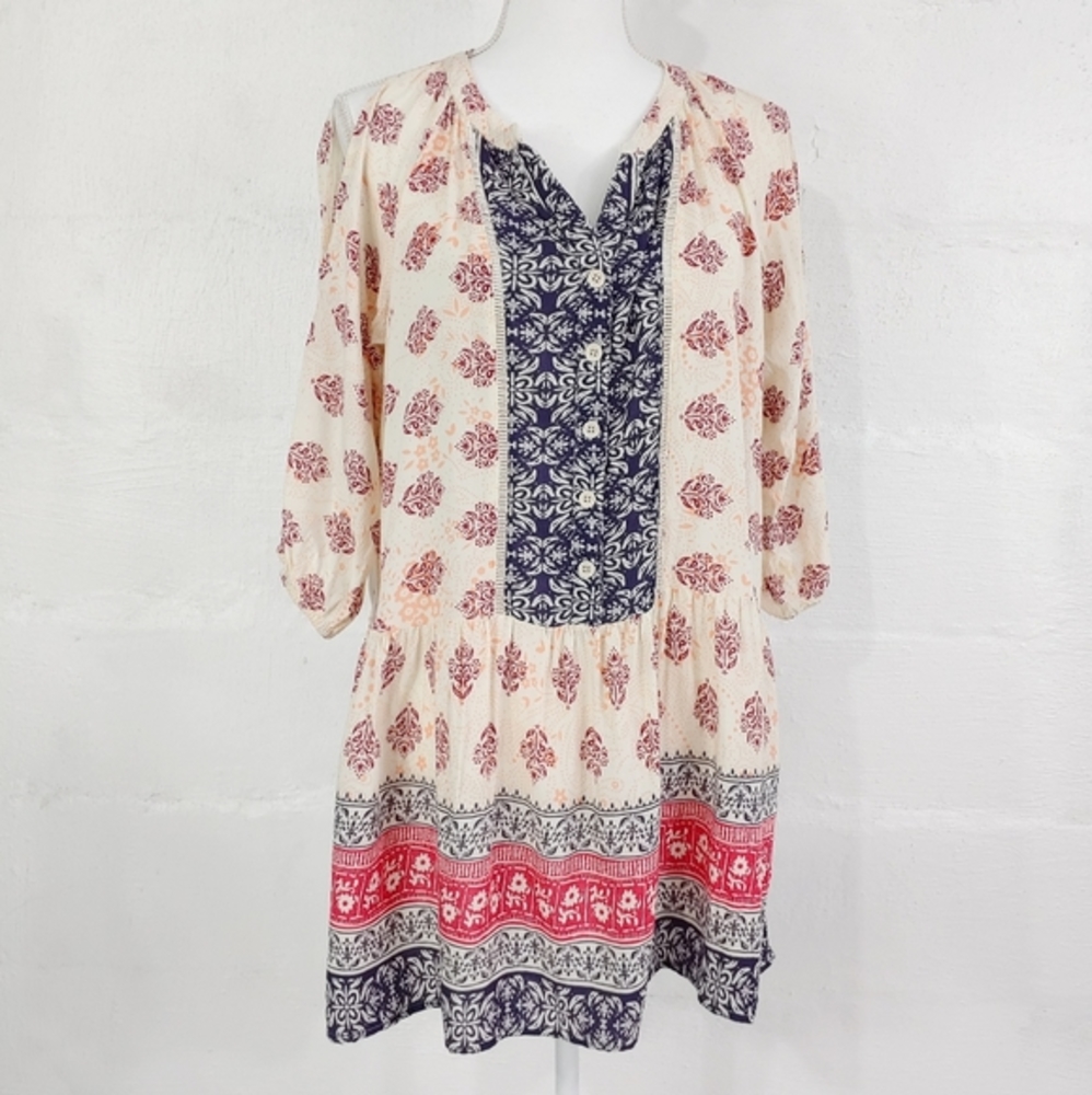 EN CREME COLD SHOULDER TUNIC/DRESS (A294)